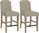 Riverside Furniture Mix-N-Match Chairs 2-Piece Sand Clipped Top Upholstered Stool Set-0