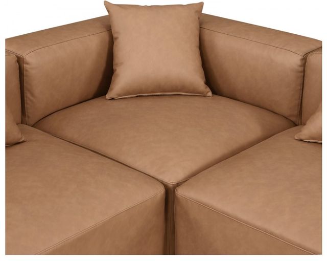 Meridian Furniture Cube 7-Piece Brown Vegan Leather Sectional-3