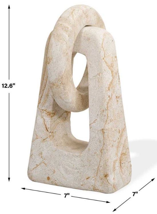 Uttermost® Continuum Stone Natural Lime Stone Indoor-Outdoor Sculpture-2