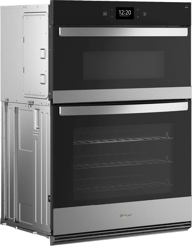 Whirlpool® 30" Stainless Steel Oven/Micro Combo Electric Wall Oven-1