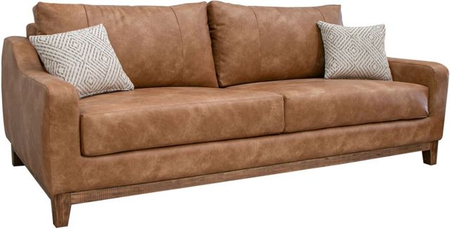 International Furniture Direct Olivio Cognac Sofa-3