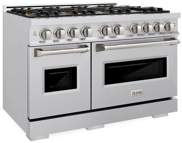 ZLINE 48" 6.7 cu. ft. Gas Range with 8 Burner DuoPro™ Cooktop and Dual Ovens in Stainless Steel-2
