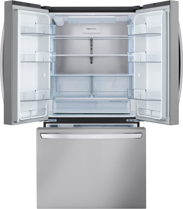 LG 36" 26.5 Cu. Ft. PrintProof™ Stainless Steel Smart Counter Depth French Door Refrigerator-4
