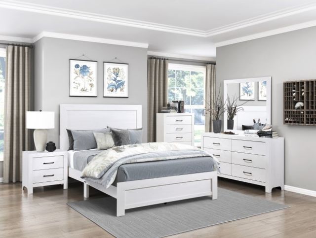 Mazin Furniture Corbin White Mirror-2