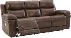 Signature Design by Ashley® Edmar Chocolate Power Recline Sofa
