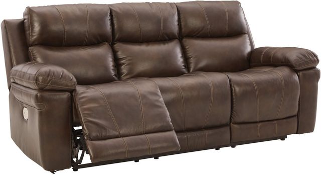 Signature Design by Ashley® Edmar Chocolate Power Recline Sofa-0