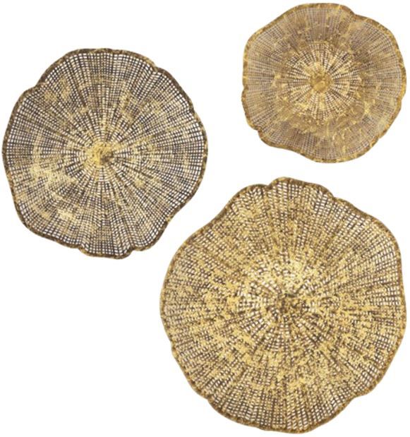 Uttermost® Radiance 3-Piece Gold/Natural Wall Decor Set-0