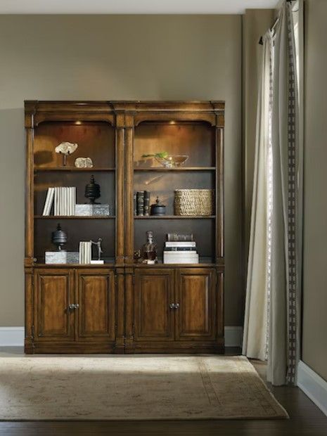 Hooker® Furniture Tynecastle Chestnut Bunching Bookcase-3