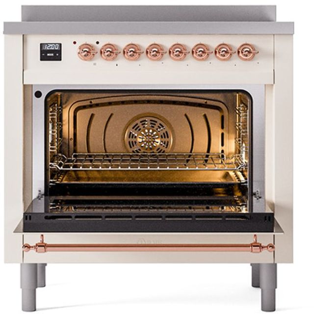 Ilve® Nostalgie II Series 36" Antique White Pro Style Induction Range-2
