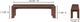 Moe's Home Collection Daifuku Brown Small Dining Bench -2