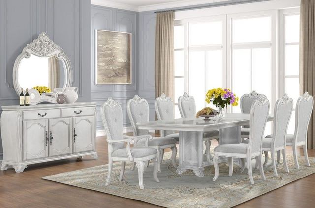 New Classic® Home Furnishings Cambria Hills 9-Piece Gray Dining Set-1