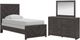 Signature Design by Ashley® Prendonea 3-Piece Charcoal Twin Bedroom Set-0