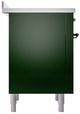 Ilve® Nostalgie II Series 36" Emerald Green Pro Style Induction Range-4