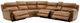 Steve Silver Co. Gatlin 6-Piece Butterscotch Leather L-Shape Dual-Power Zero-Gravity Reclining Sectional-1
