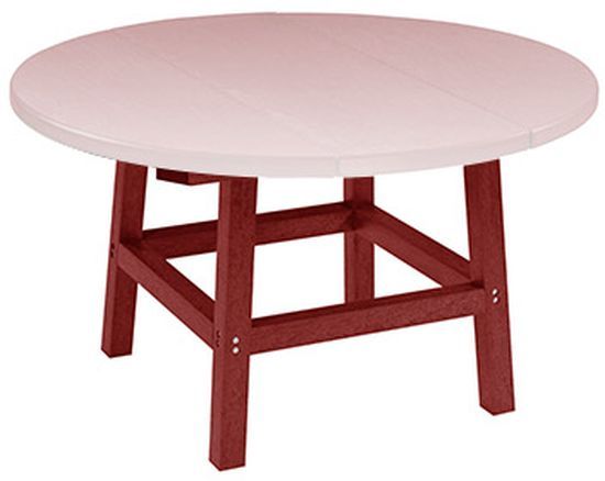 C R Plastic Generation Line Burgundy Cocktail Table-0
