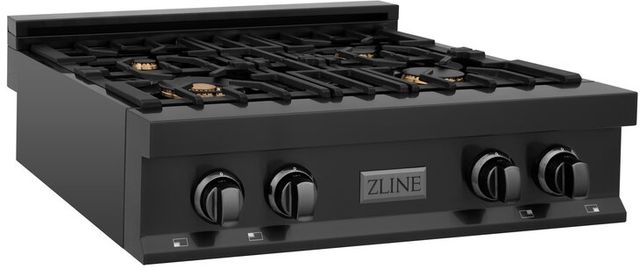 ZLINE 30" Black Stainless Steel Gas Rangetop-2