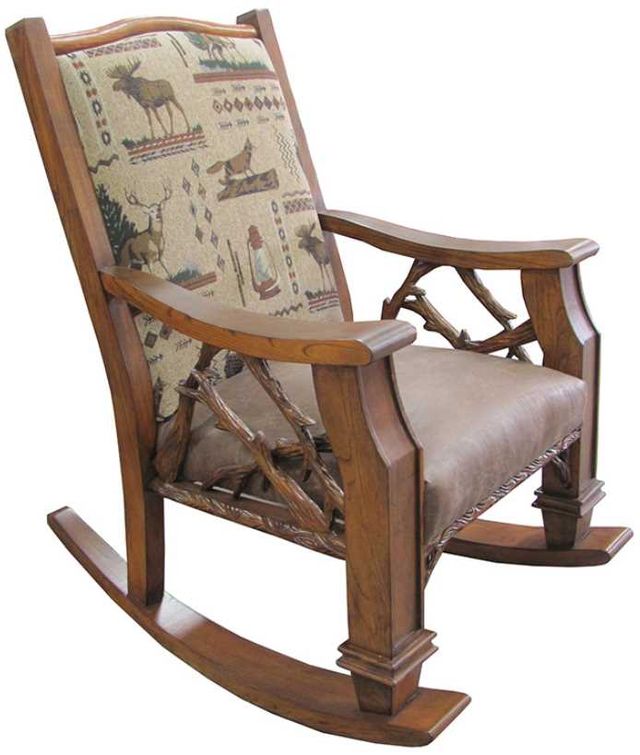 Marshfield Furniture Whitetail Brown Ridge Rocker Chair-0
