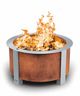 Breeo® 27.5" Corten Steel Metal Outdoor Round Wood Fire Pit -0