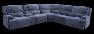 Blue 6-Piece Power Sectional