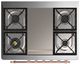 Ilve® Majestic III 36" Emerald Green Pro Style Dual Fuel Natural Gas Range with 6 Black Brass Burners and Copper Trim-3