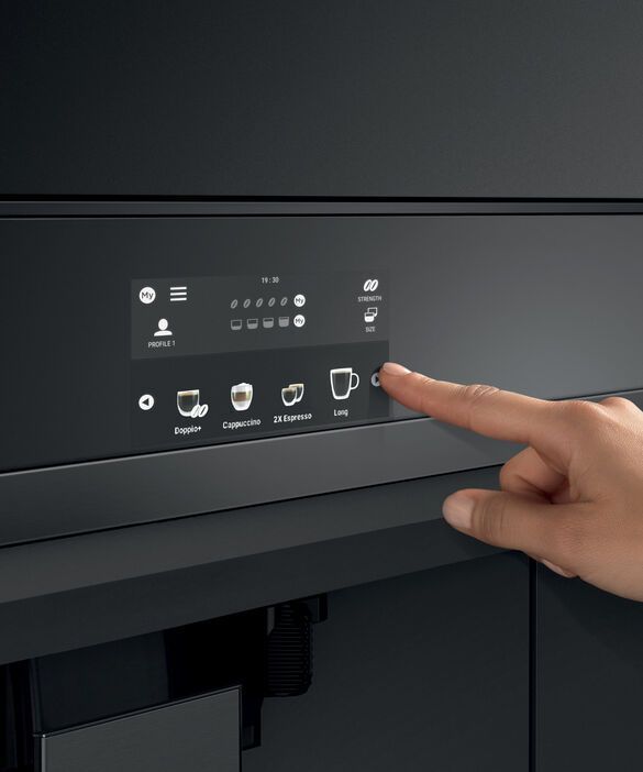 Fisher & Paykel 9 Series 23.5" Black Built In Coffee Maker-3