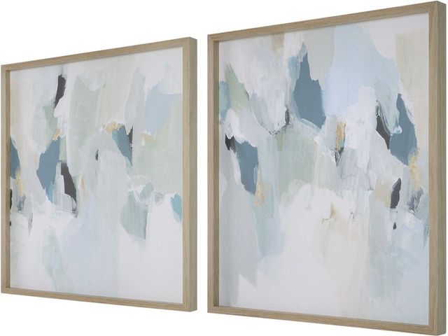 Uttermost® Seabreeze 2-Piece Abstract Framed Canvas Set-3