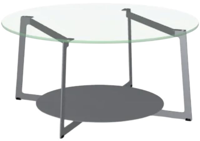 Amisco Customizable Malloy Round Coffee Table-0