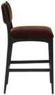 Four Hands Valeene Black Cast Aluminum/Monte Chocolate Counter Stool-3