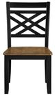 Homelegance® Tyler Black/Brown Side Chair-2