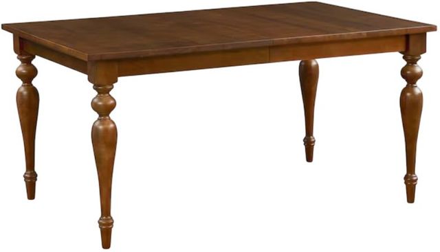 Bassett® Furniture Customizable BenchMade Amelia 60" Maple Rectangle Dining Table with 1 Leaf-1