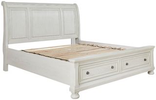 Signature Design by Ashley® Robbinsdale Antique White California King Storage Sleigh Bed