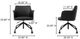 Moe's Home Collection Morris Black Leather Office Chair-2