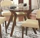 Coaster® Paxton Nutmeg Round Glass Top Dining Table-2
