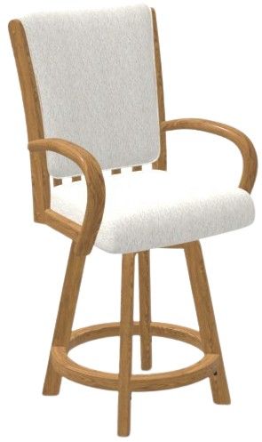 Chromcraft Customizable Baylor Swivel Bar Height Dining Stool-4