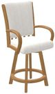 Chromcraft Customizable Baylor Swivel Bar Height Dining Stool-4