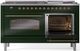 Ilve® Nostalgie II Series 60" Emerald Green Pro Style Dual Fuel Range-3