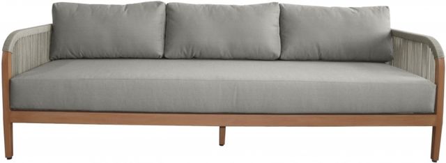 Meridian Furniture Maui Gray Fabric Outdoor Accent Sofa-1