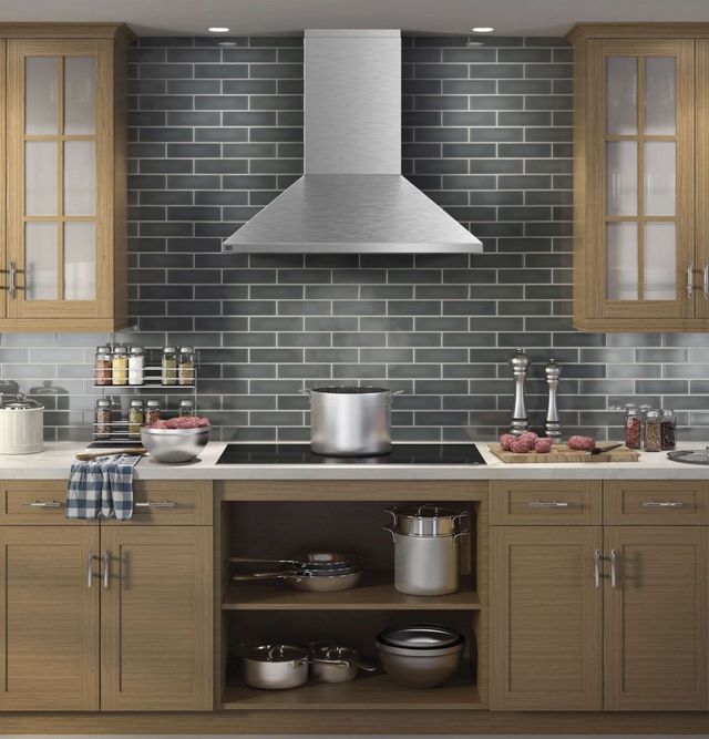 GE Profile™ 36" Stainless Steel Wall Mounted Range Hood-3