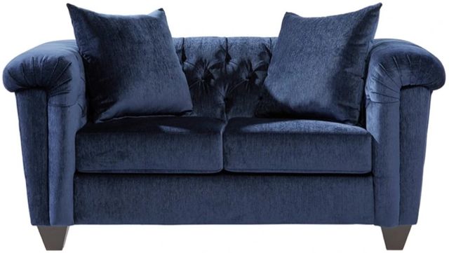 Hughes Furniture® 22900 Lush Navy Loveseat-0