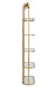 VIG Furniture Modrest Doral Gold Glass Shelf-2