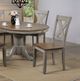 Winners Only® Barnwell Gray/Rustic Brown Dining Side Chair-2