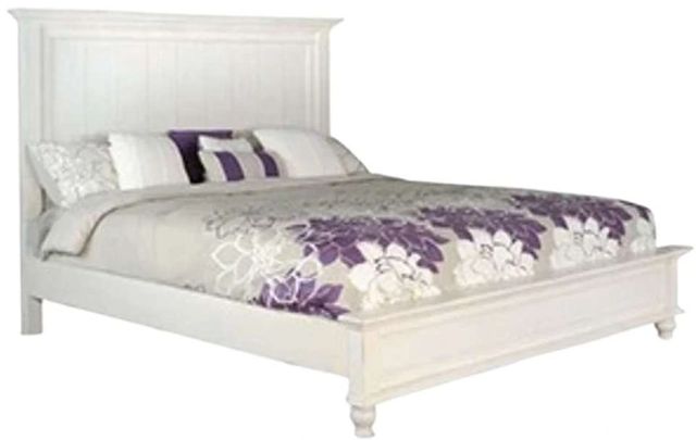 Sunny Designs™ Carriage House Weathered Creme Queen Panel Bed-0