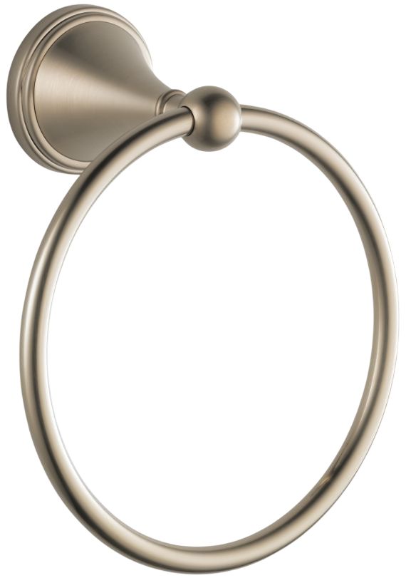 Brizo Traditional Brilliance® Brushed Nickel Towel Ring-0