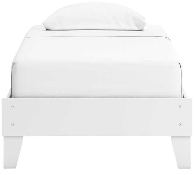 Signature Design by Ashley® Hallityn Matte White Youth Twin Platform Bed-2