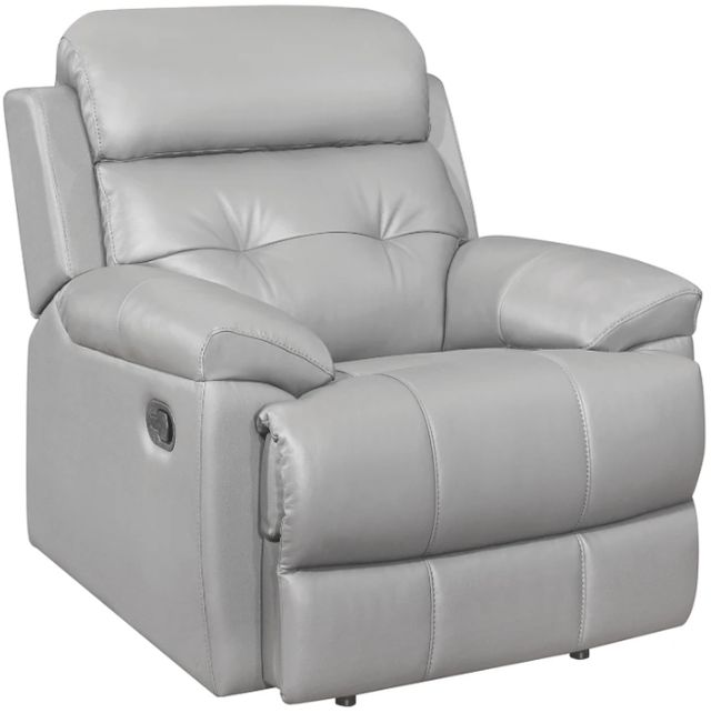 Homelegance® Lambent Silver Gray Manual Recliner-0