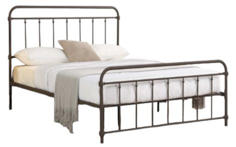 Milton Greens Stars Copper Queen Metal Farmhouse Classic Platform Bed-0