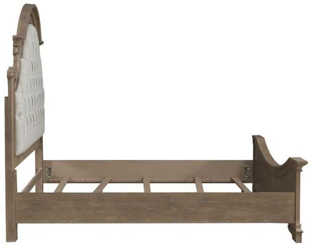 Liberty Furniture Magnolia Manor Taupe/Weathered Bisque California King Upholstered Panel Bed-3