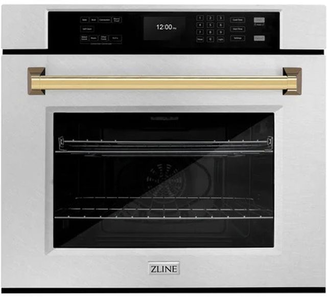 ZLINE Autograph Edition 30" Satin Stainless Steel Single Electric Wall Oven-0