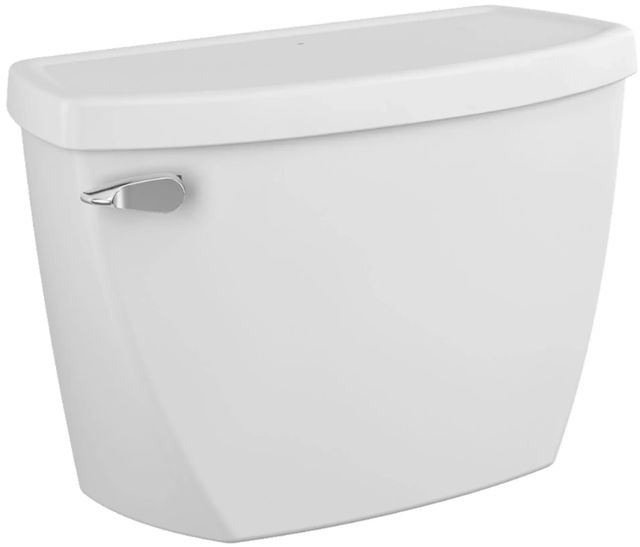 American Standard Pressure Assist White Left-Hand Trip Lever EverClean® Tank with Tank Cover Locking Device 1.6 gpf/6.0 Lpf -0