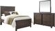 Liberty Furniture Thornwood Hills 3-Piece Rock Beaten Brown Twin Youth Panel Bedroom Set-0